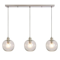 Alfie Bobble Glass Diner Polished Nickel