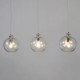 Alfie Bobble Glass Diner Polished Nickel