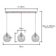 Alfie Bobble Glass Diner Polished Nickel
