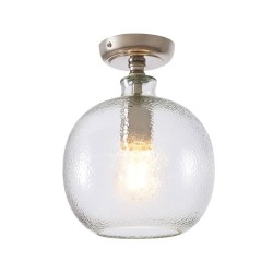 Alfie bobble Glass Flush Polished Nickel
