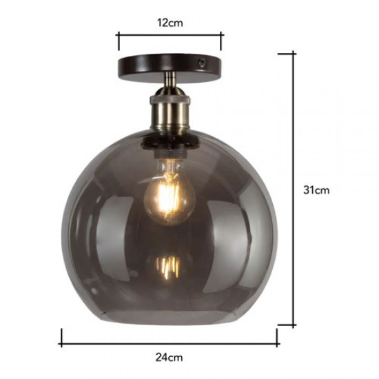Carter Flush Bronze/Brass/Smoke