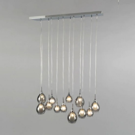 Carmella Diner Pendant Smoke