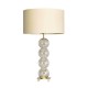 Metro Stacked Ball Table Lamp Champagne/Natural/Satin Brass