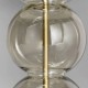 Metro Stacked Ball Table Lamp Champagne/Natural/Satin Brass