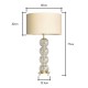 Metro Stacked Ball Table Lamp Champagne/Natural/Satin Brass