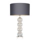 Metro Stacked Ball Table Lamp Iridescent/Mid Grey/Polished Nickel