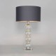 Metro Stacked Ball Table Lamp Iridescent/Mid Grey/Polished Nickel