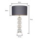 Metro Stacked Ball Table Lamp Iridescent/Mid Grey/Polished Nickel