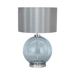 Metro Large Ball Table Lamp Blue/Grey/Polished Nickel