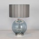 Metro Large Ball Table Lamp Blue/Grey/Polished Nickel