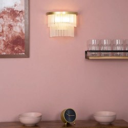 Aubrey Wall Light Satin Brass