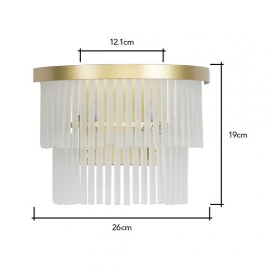 Aubrey Wall Light Satin Brass