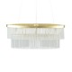 Aubrey Oval Diner Pendant Satin Brass