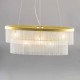 Aubrey Oval Diner Pendant Satin Brass