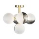 Emile 5 Light Ceiling Light Brass/Smoke
