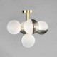 Emile 5 Light Ceiling Light Brass/Smoke