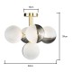 Emile 5 Light Ceiling Light Brass/Smoke