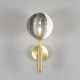 Emile Wall Light Satin Brass/Smoke