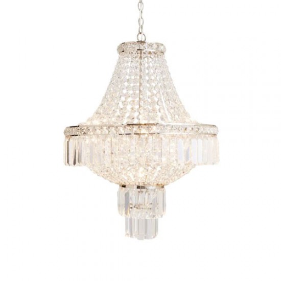 Chloe Chandelier Polished Nickle