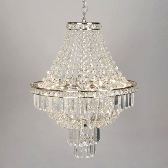 Chloe Chandelier Polished Nickle