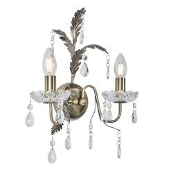 Paisley Wall Light Antique Brass