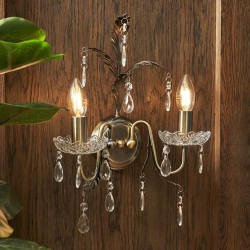 Paisley Wall Light Antique Brass