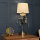 Paisley Table Lamp Antique Brass/Champagne 