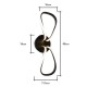 Alvar LED petals Wall Light Black