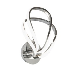 Alvar LED Overlapped Wall Light Chrome