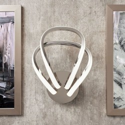Alvar LED Overlapped Wall Light Chrome