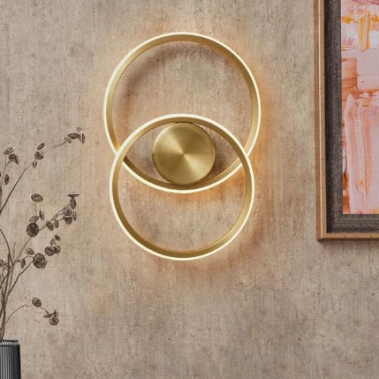Pei LED Wall Light Brass