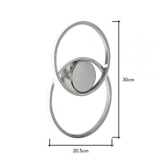 Pei LED Wall Light Chrome 