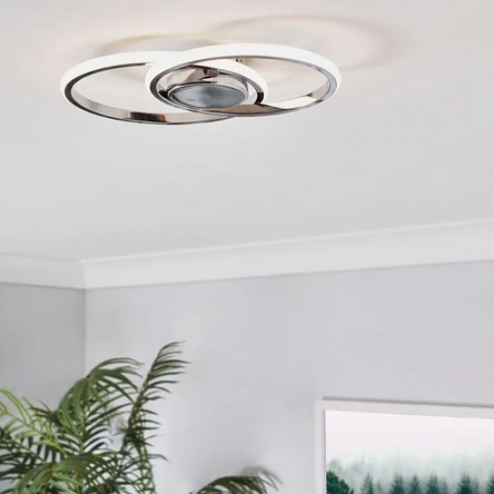 Pei LED Wall Light Chrome 