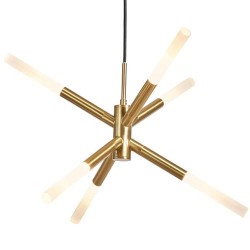Wanda LED Ceiling Light Satin Brass