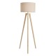 Keelye Wooden Tripod Floor Lamp Oak/Natural