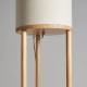 Shelby Shelving Floor Lamp Oak/Natural 