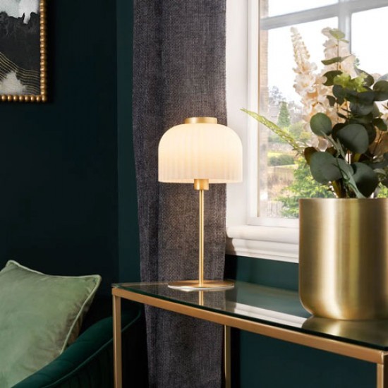 Binita Table Lamp Satin Brass