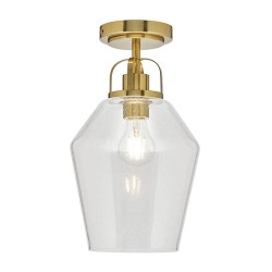 Saskia Bubble Glass Flush