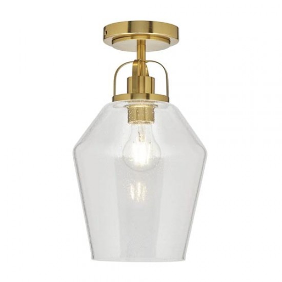 Saskia Bubble Glass Flush