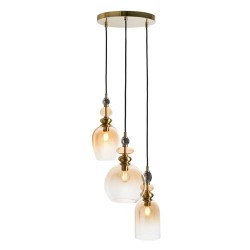 Seline 3 Light Pendant Champagne
