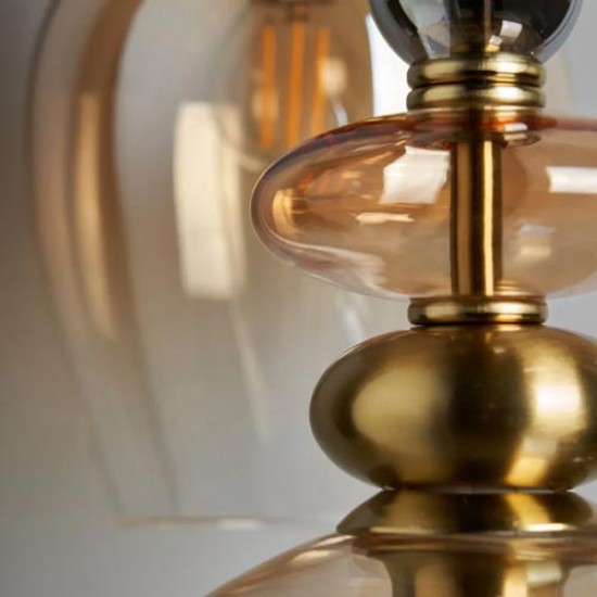 Seline 3 Light Pendant Champagne