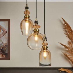 Seline 3 Light Pendant Champagne