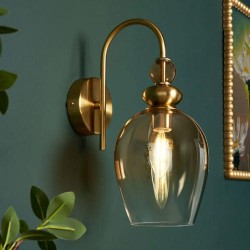 Seline Wall Light Satin Brass/Champagne 