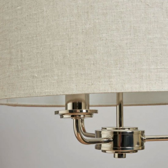 Henry 3 Lamp Pendant Polished Nickel