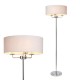 Henry 3 Light Floor Lamp Polished Nickel