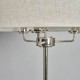 Henry 3 Light Floor Lamp Polished Nickel