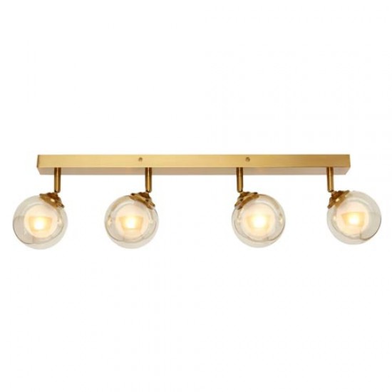 Vanity 4 Light Bar Satin Brass