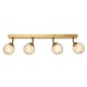 Vanity 4 Light Bar Satin Brass