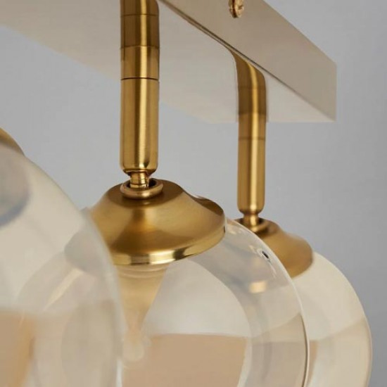 Vanity 4 Light Bar Satin Brass