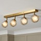 Vanity 4 Light Bar Satin Brass